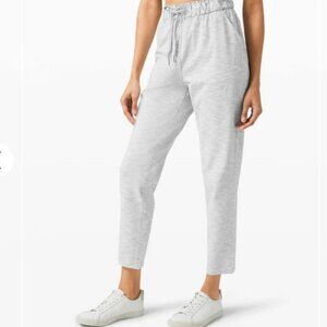 lululemon athletica Light Gray Straight Leg Pants